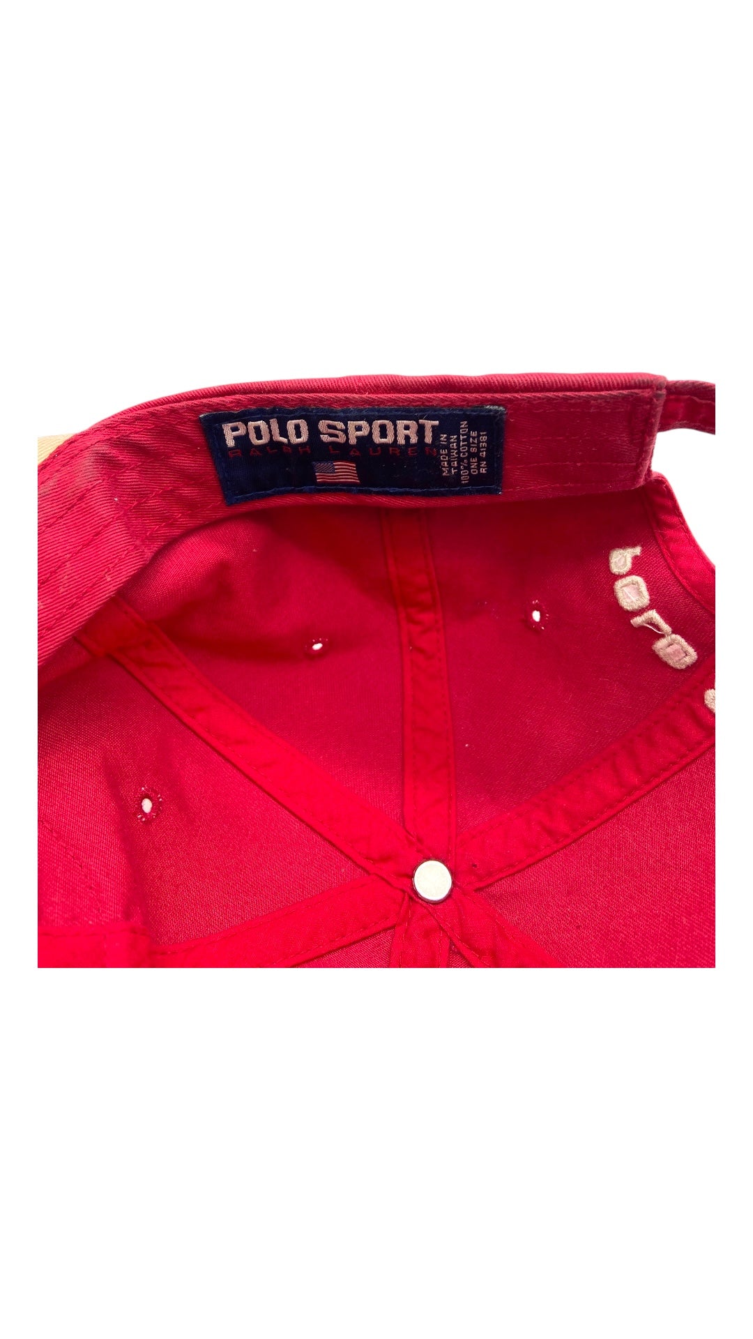 VTG Polo Sport Flag Strapback Hat