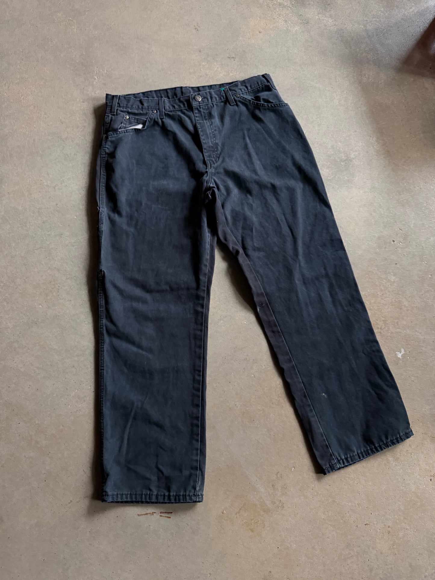 VTG Dickies Black Pants Sz 36x30