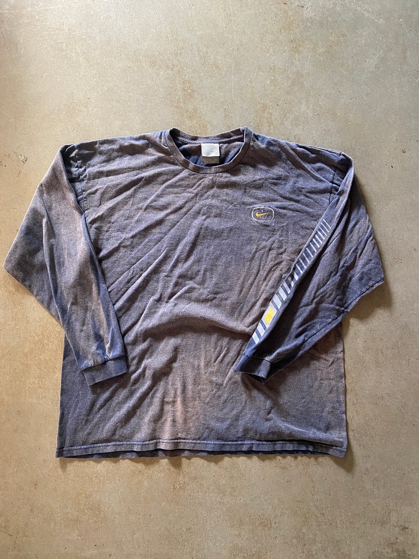 VTG Y2K Nike Stussy L/S Tee Sz XL