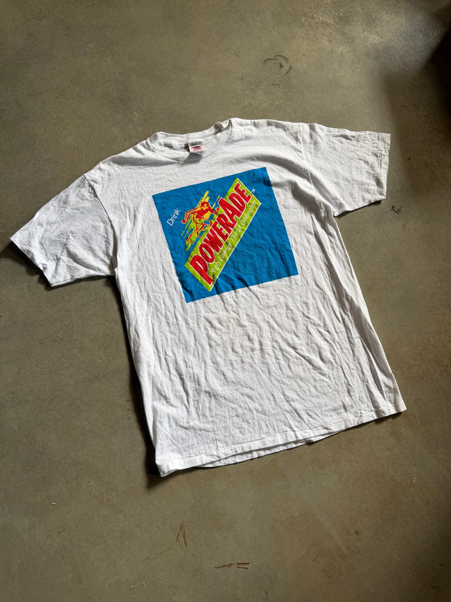 VTG 90s Powerade Drink Tee Sz XL