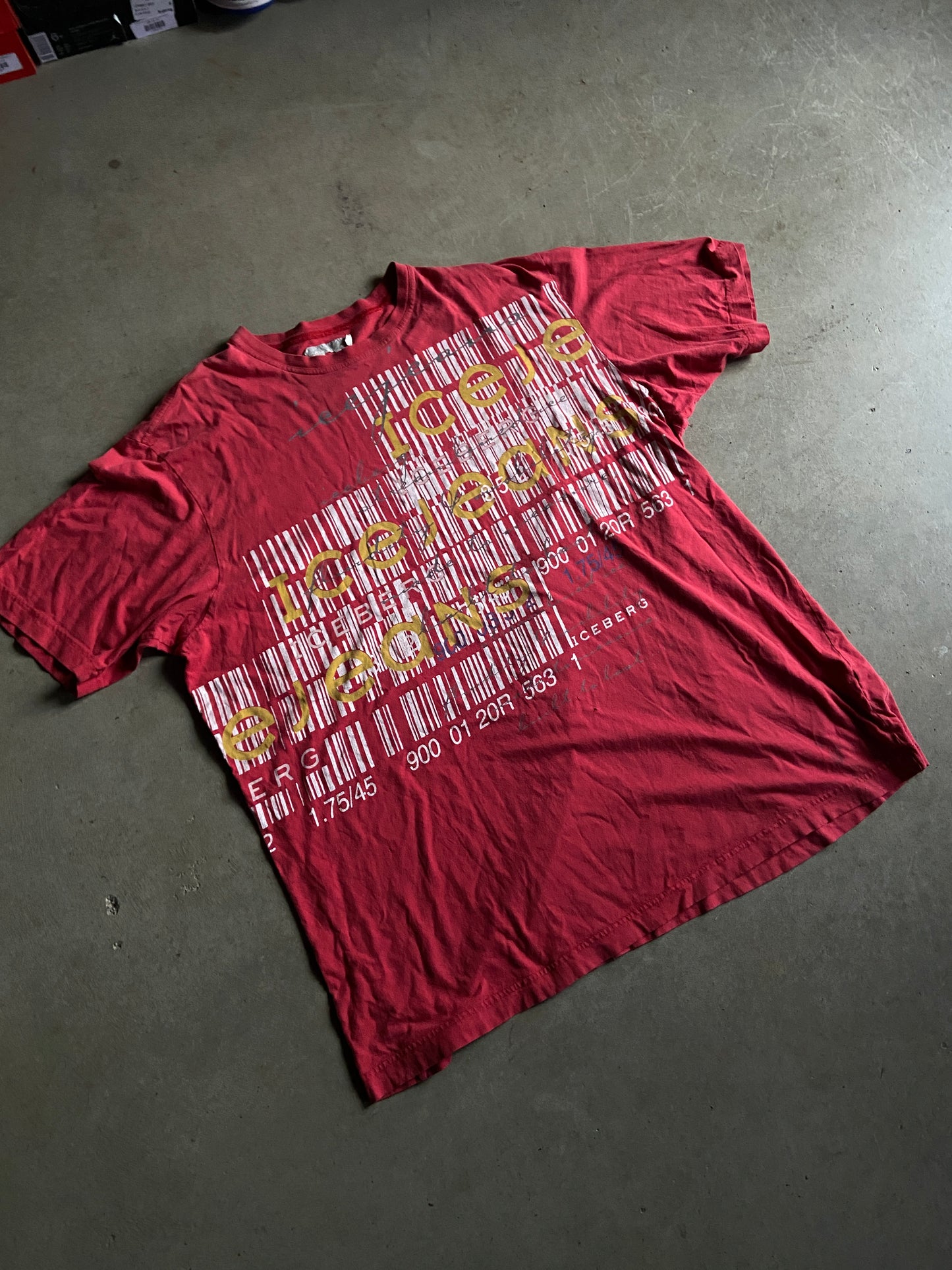 VTG Iceberg Jeans Graphic Tee Sz XXL
