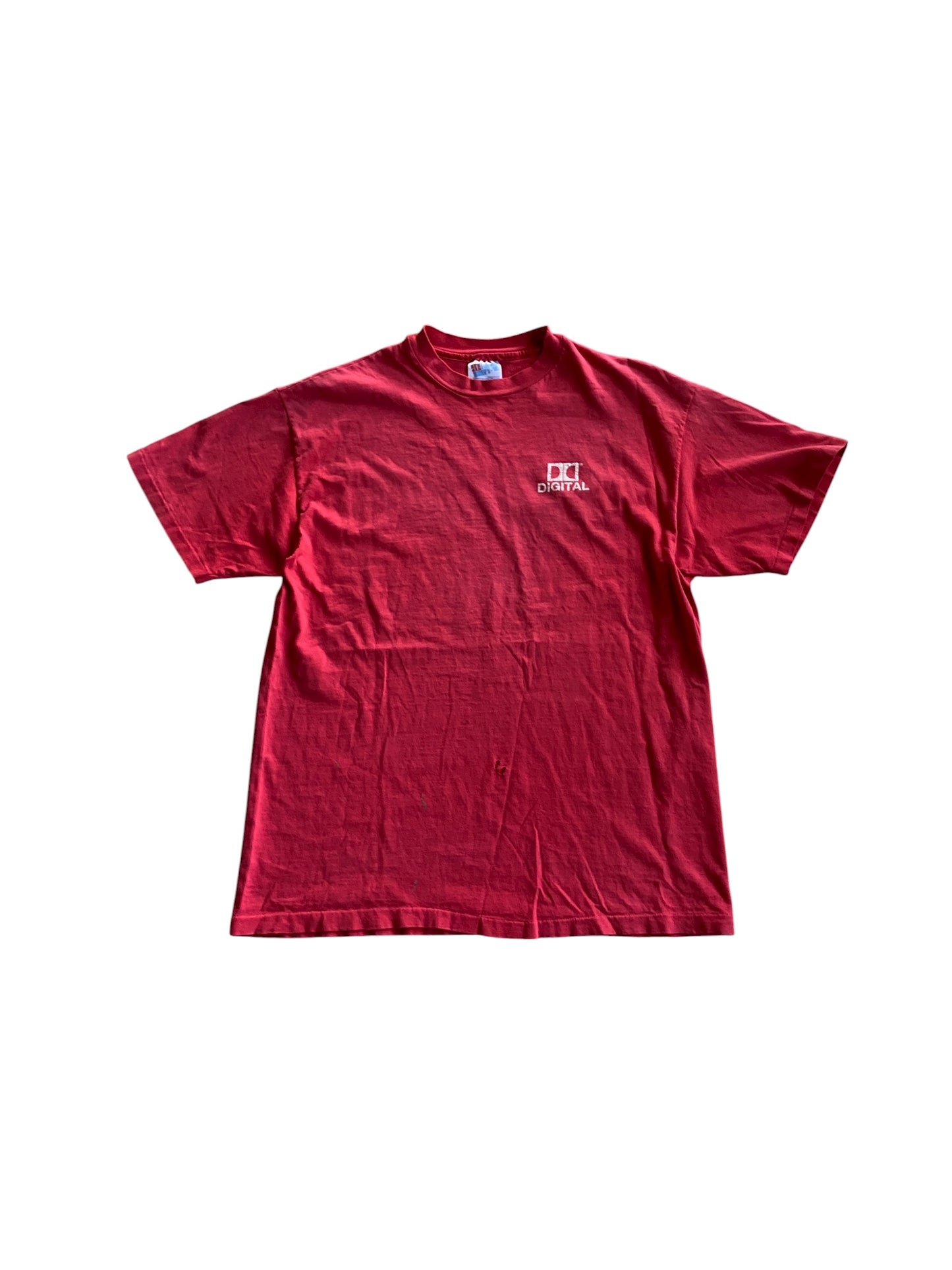 VTG Dolby Stereo Digital Faded Red Tee Sz L