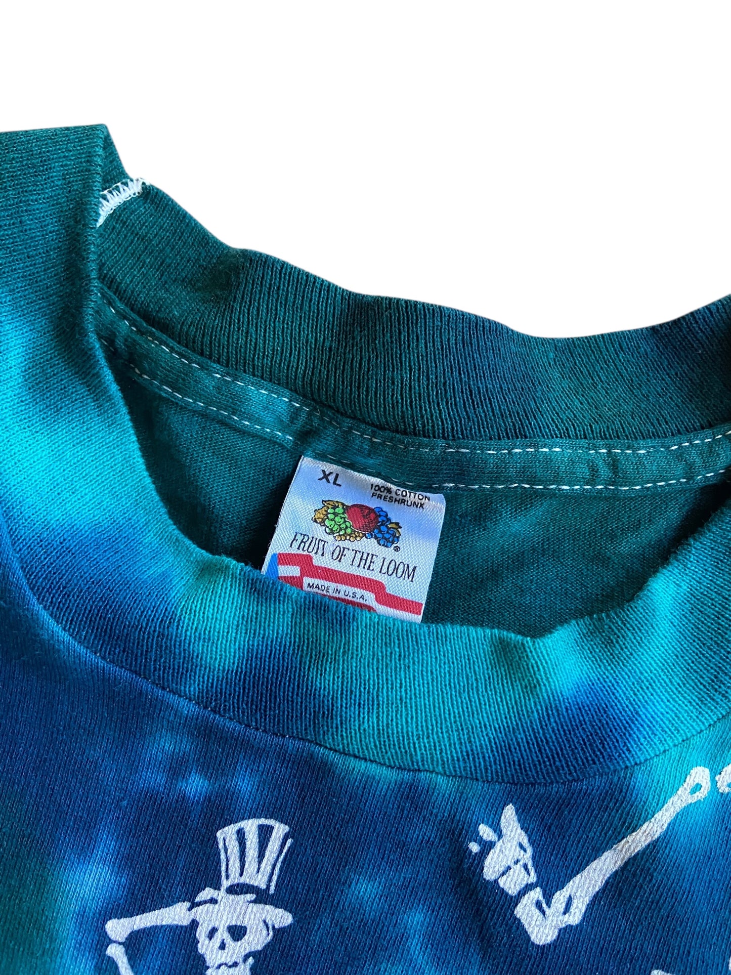 VTG Grateful Dead 25 Years Blue Tye Dye Tee Sz L/XL