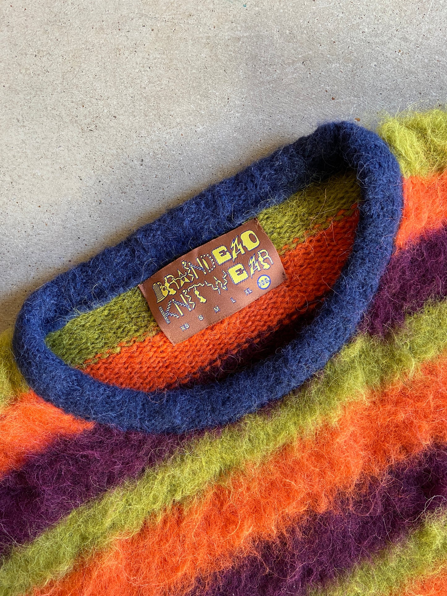 Brain Dead Knitwear Multicolor Mohair Sweater Sz 2XL