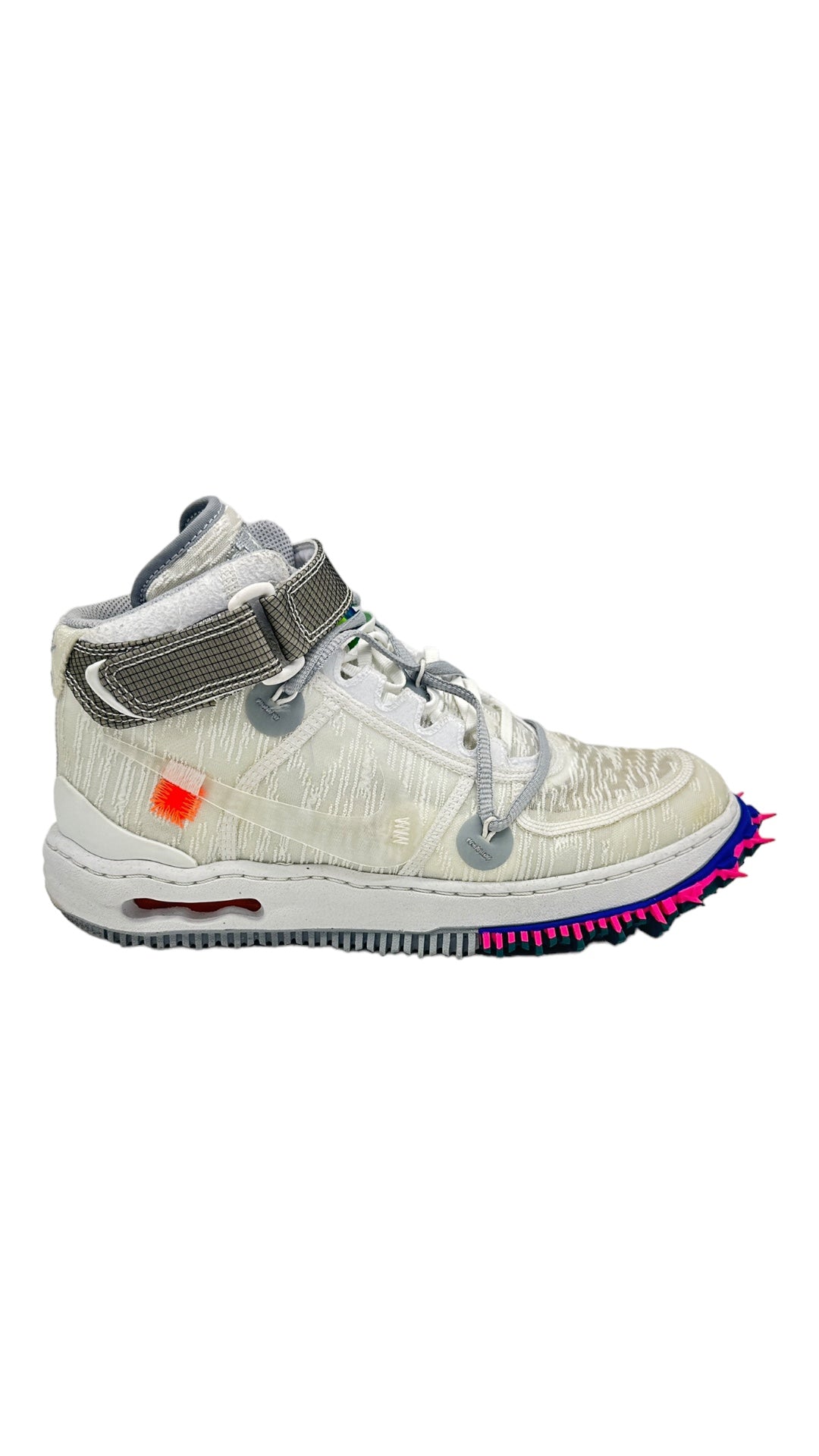 Preowned Off-White x Air Force 1 Mid 'White' Sz 8M/9.5W DO6290-100