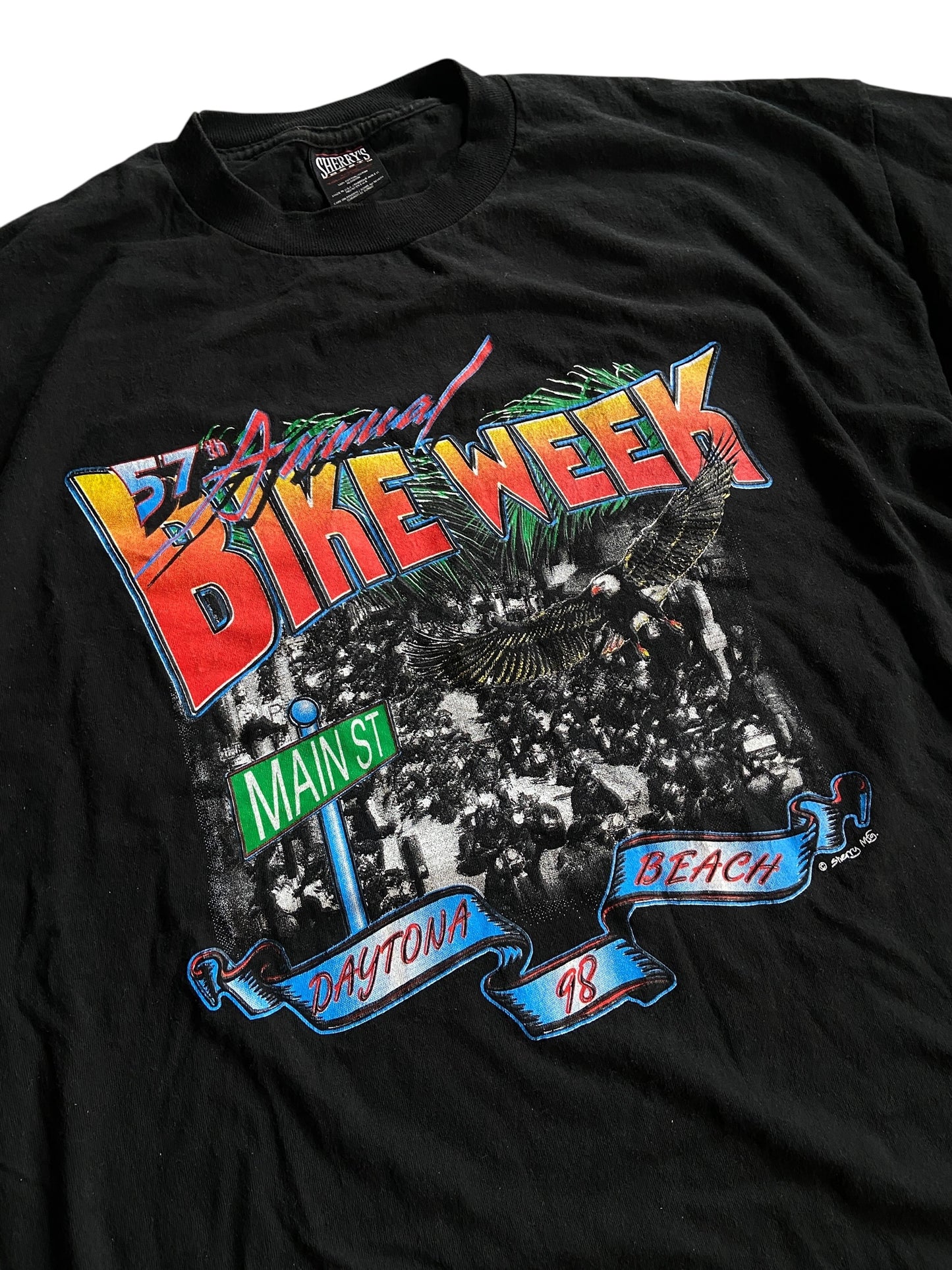 VTG 1998 Daytona Bike Week Main St. Tee Sz XL