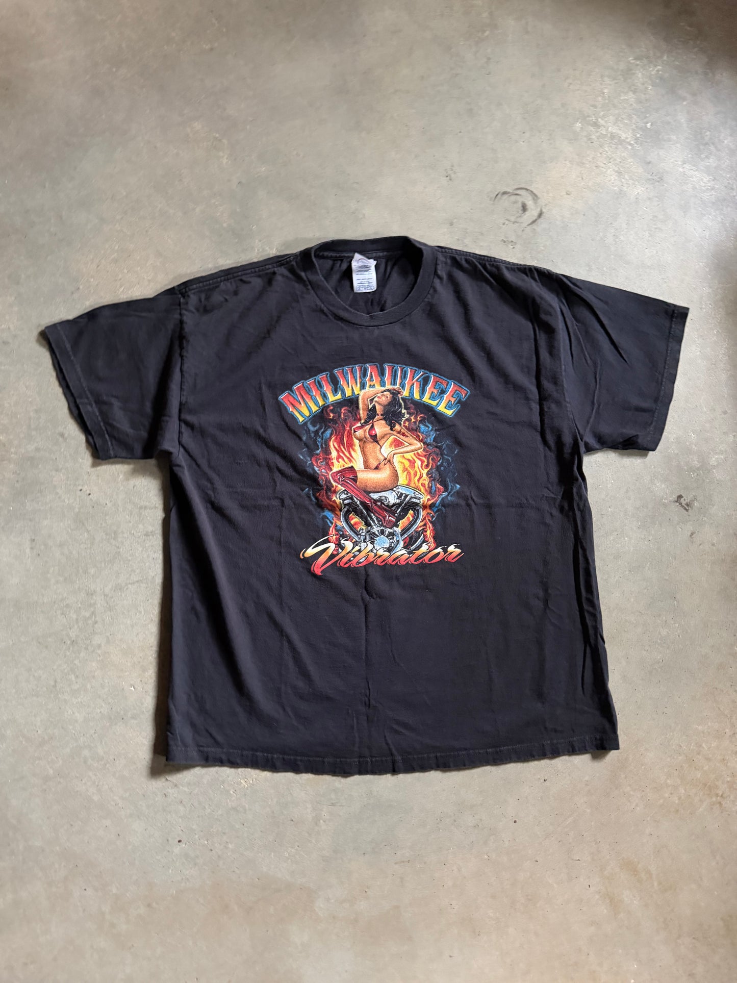 Milwaukee Vibrator Thundersportswear Harley Tee Sz XL