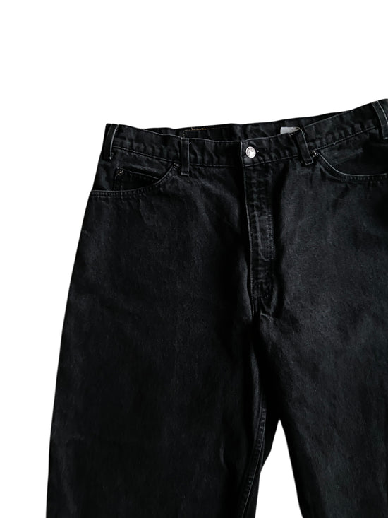 VTG Levis 560 Black Denim Orange Tab Jeans Sz 38x30