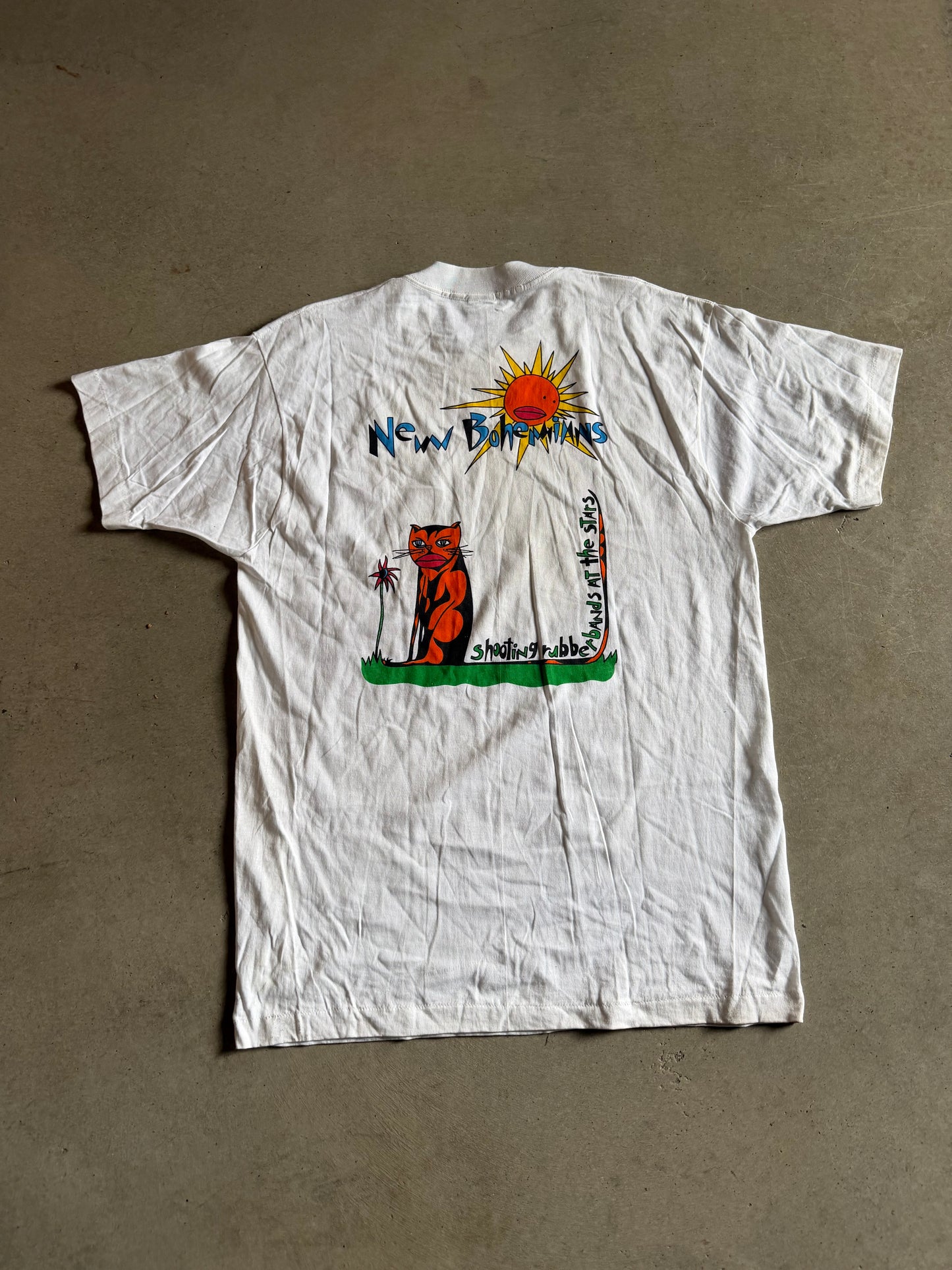 Vintage New Bohemians Shooting Rubbers  Stars Tee Sz XL