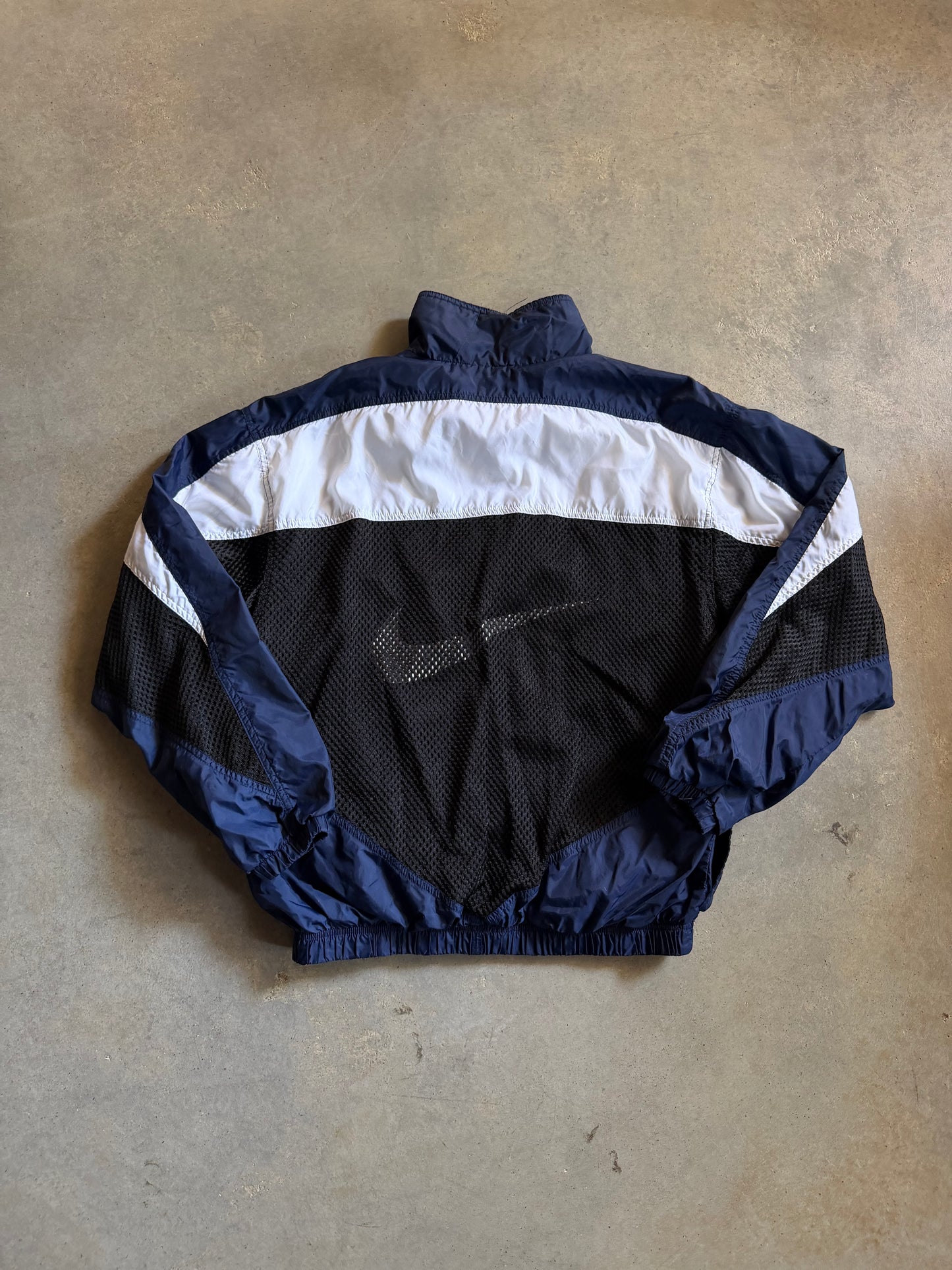 VTG Nike Navy Blue Net Windbreaker Sz L