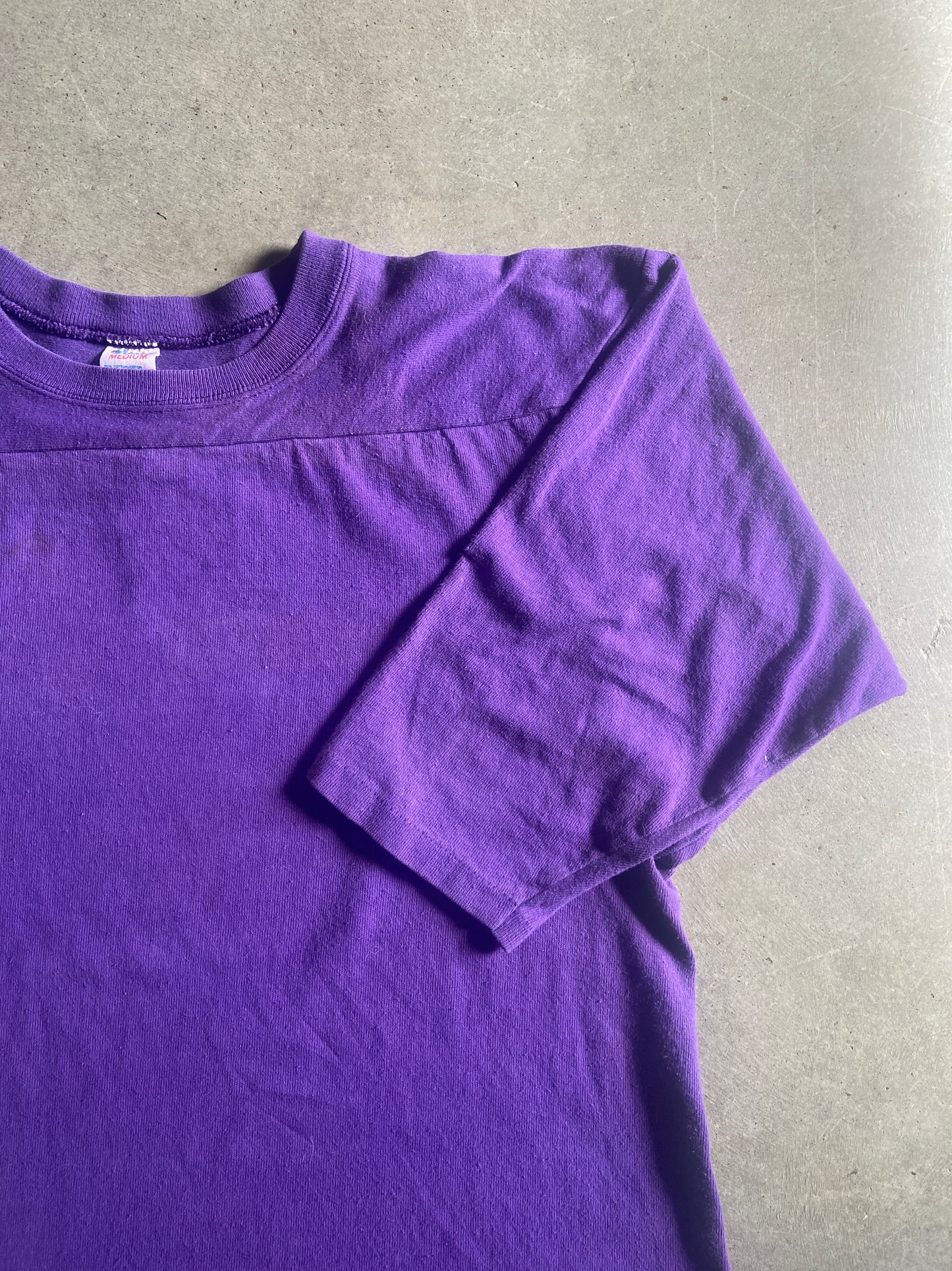 VTG Champion Purple 1/2 Sleeve Tee Sz M