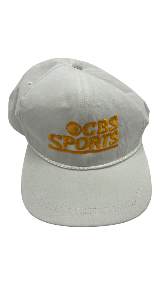 VTG CBS Sports White Orange Hat