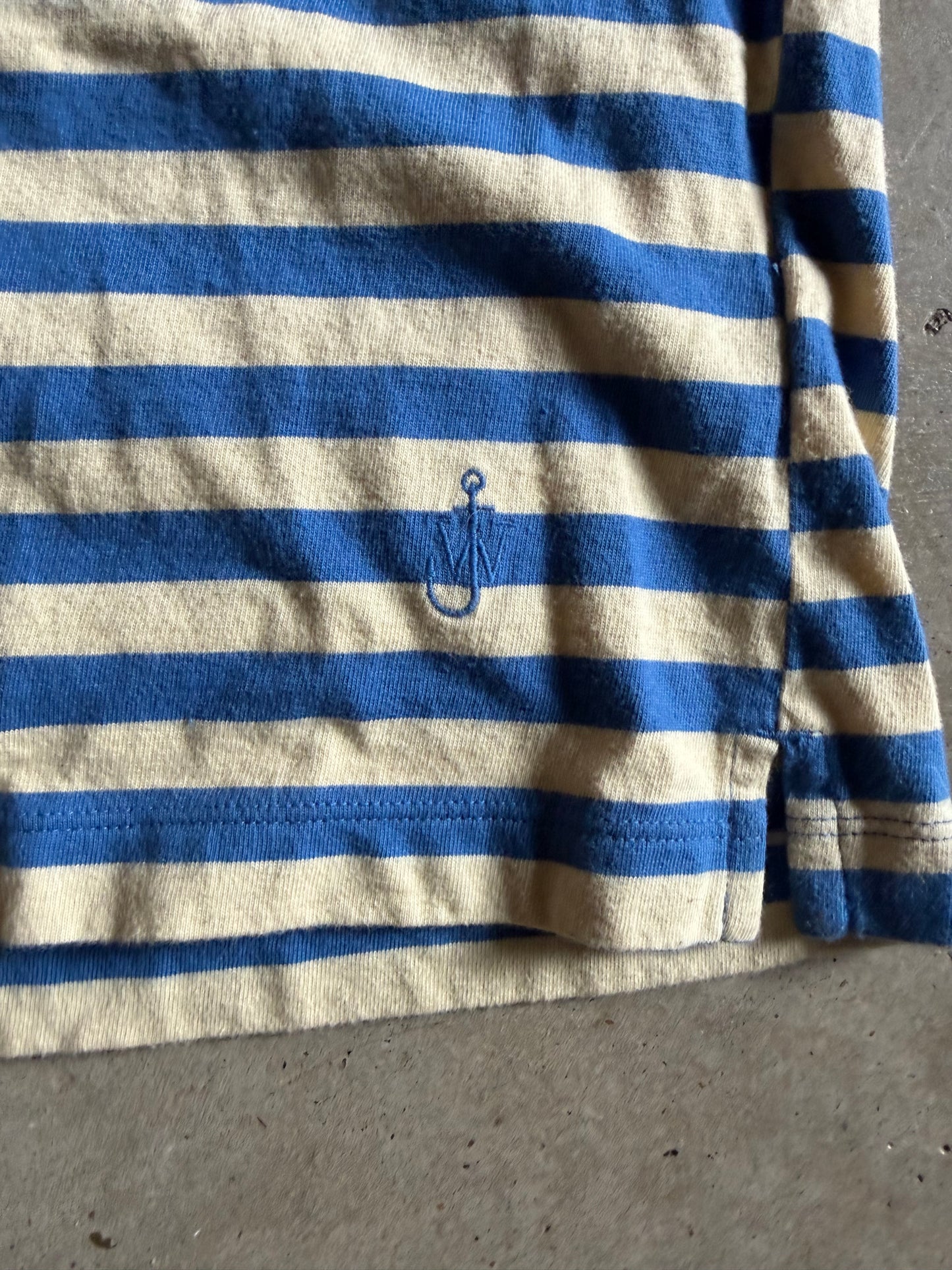 JW Anderson Uniqlo Blue Stripe Tee Sz L/XL
