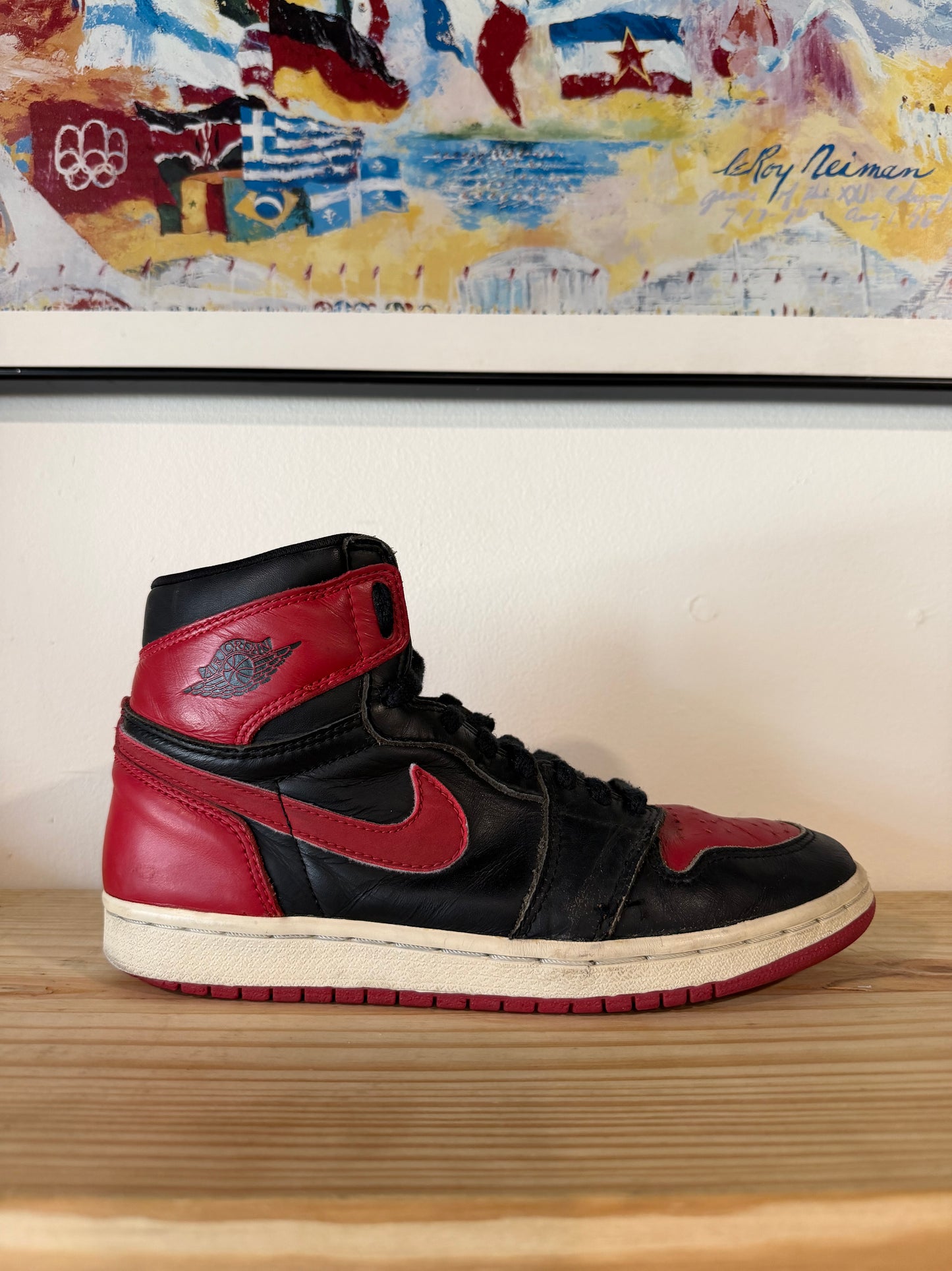 Preowned 1994 Air Jordan 1 "Bred" Sz 8M/9.5W
