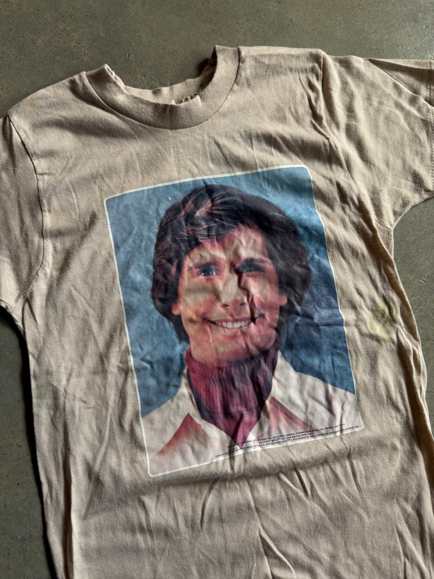 VTG Hardy Boys Frank Hardy 1977 Baby Tee Sz XS