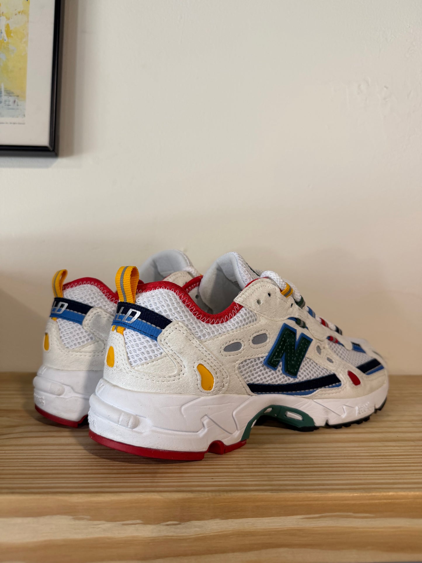Preowned New Balance 827 Abzorb Aime Leon Dore White Multi Sz 7M/8.5W
