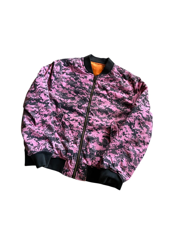 Supreme FW17  Pink Digi Camo  MA-1 Bomber Jacket Sz L