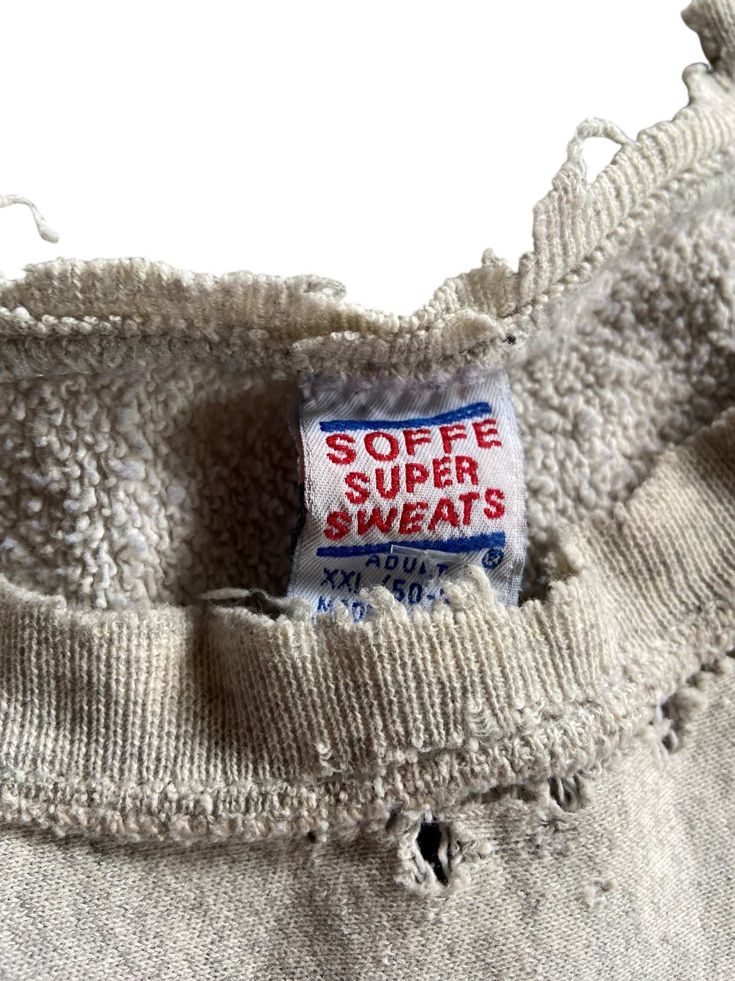 VTG Wisconsin Thrashed Crewneck Sweater Sz XXL