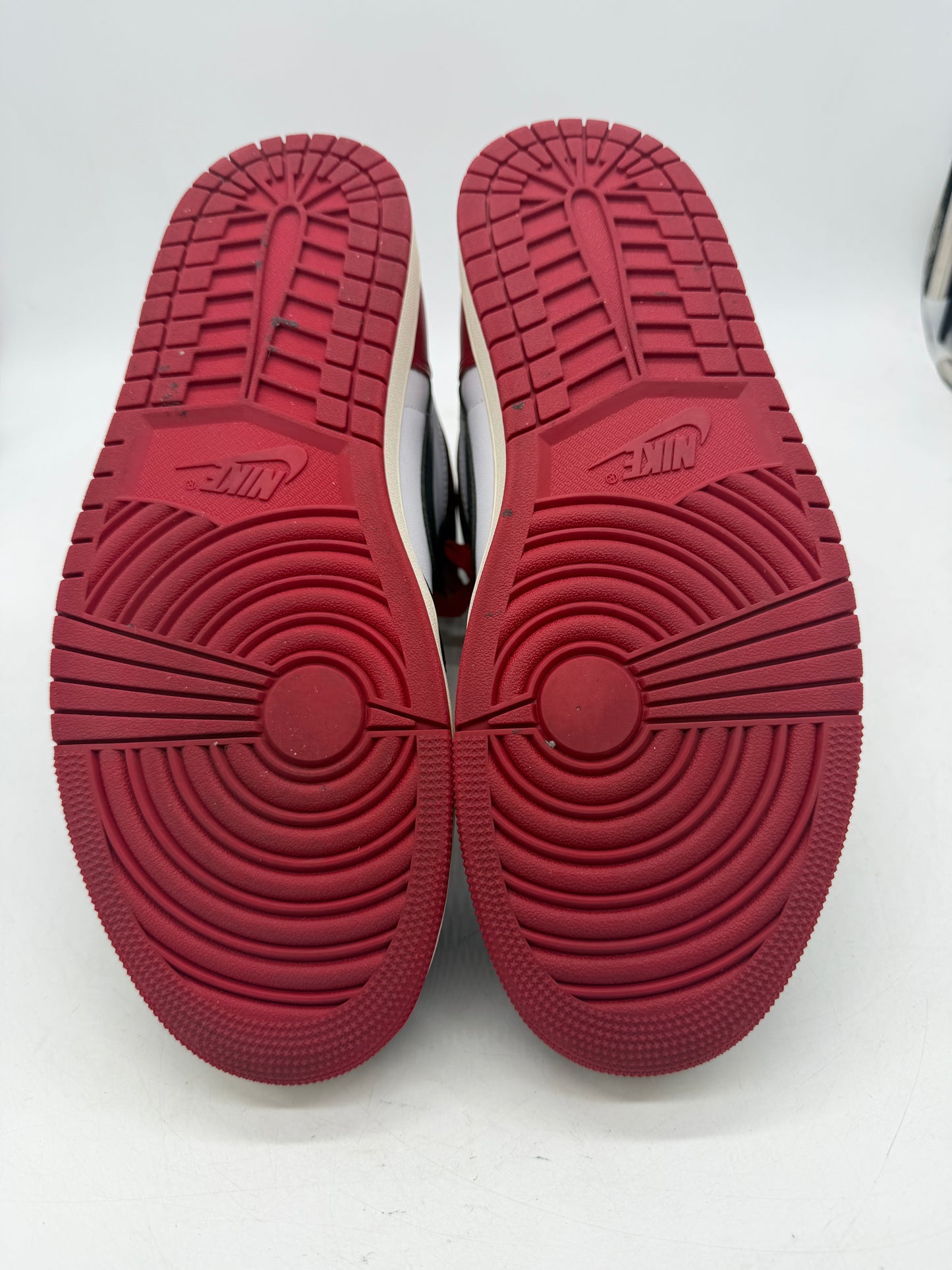 Preowned Air Jordan 1 Retro High OG 'Black Toe Reimagined' Sz 10.5M/12W DZ5485-106