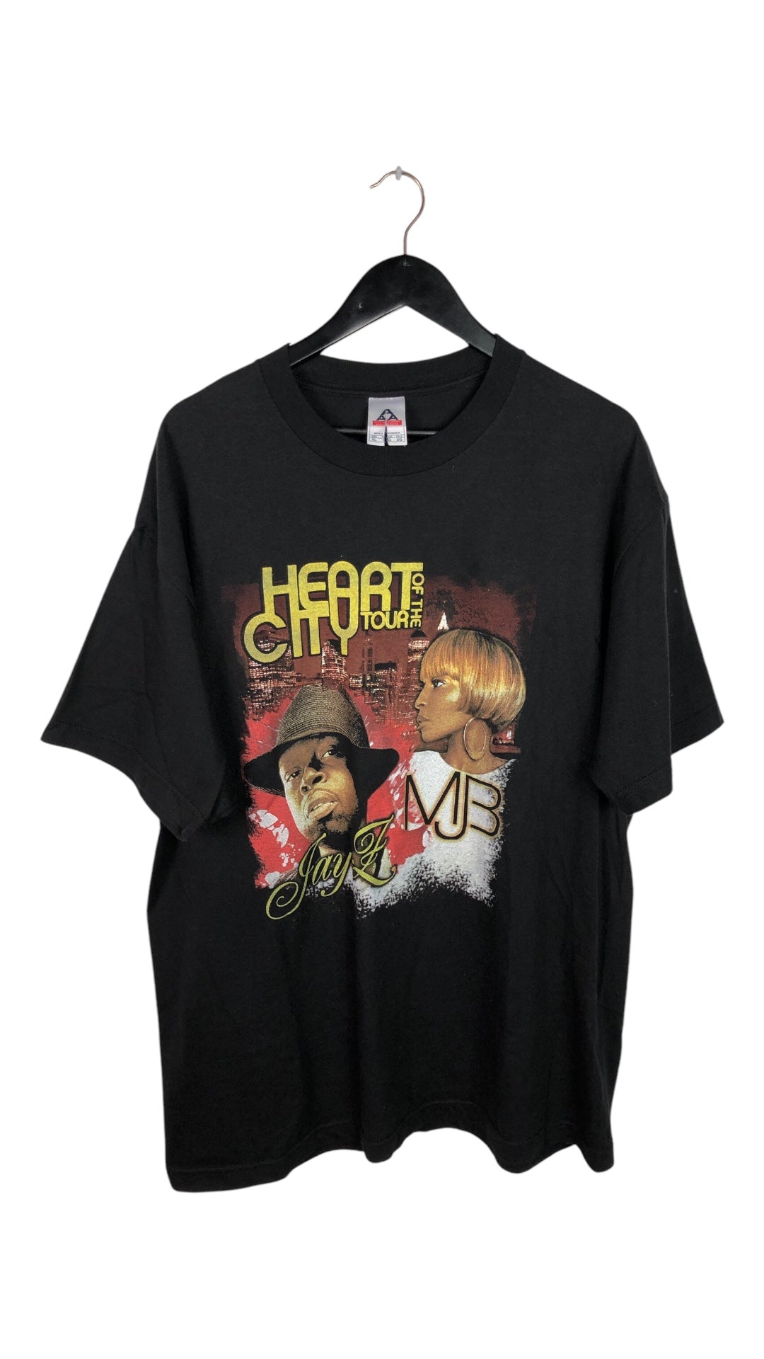 VTG Jay-Z Mary J Blige Heart of the City Tour Tee Sz XL – Music 