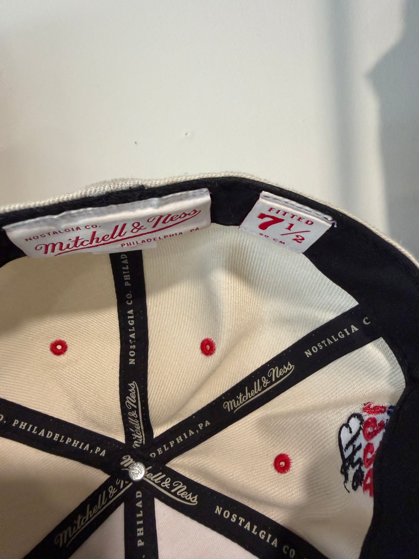 1994 Houston Rockets NBA Finals Retro Fitted Hat Sz 7 1/2