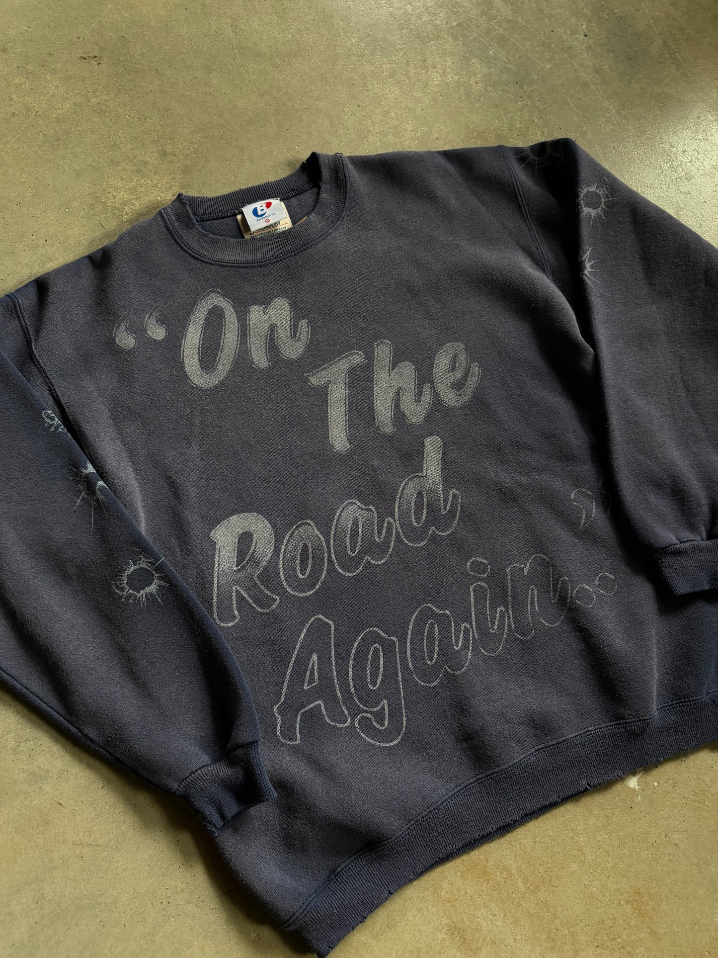 Backstock Co Willie Nelson Faded Vintage Sweatshirt Sz XL