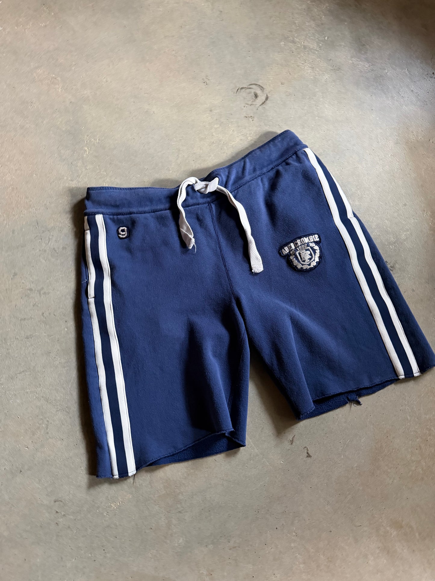Abercrombie & Fitch Navy Blue Sweat Shorts Sz L