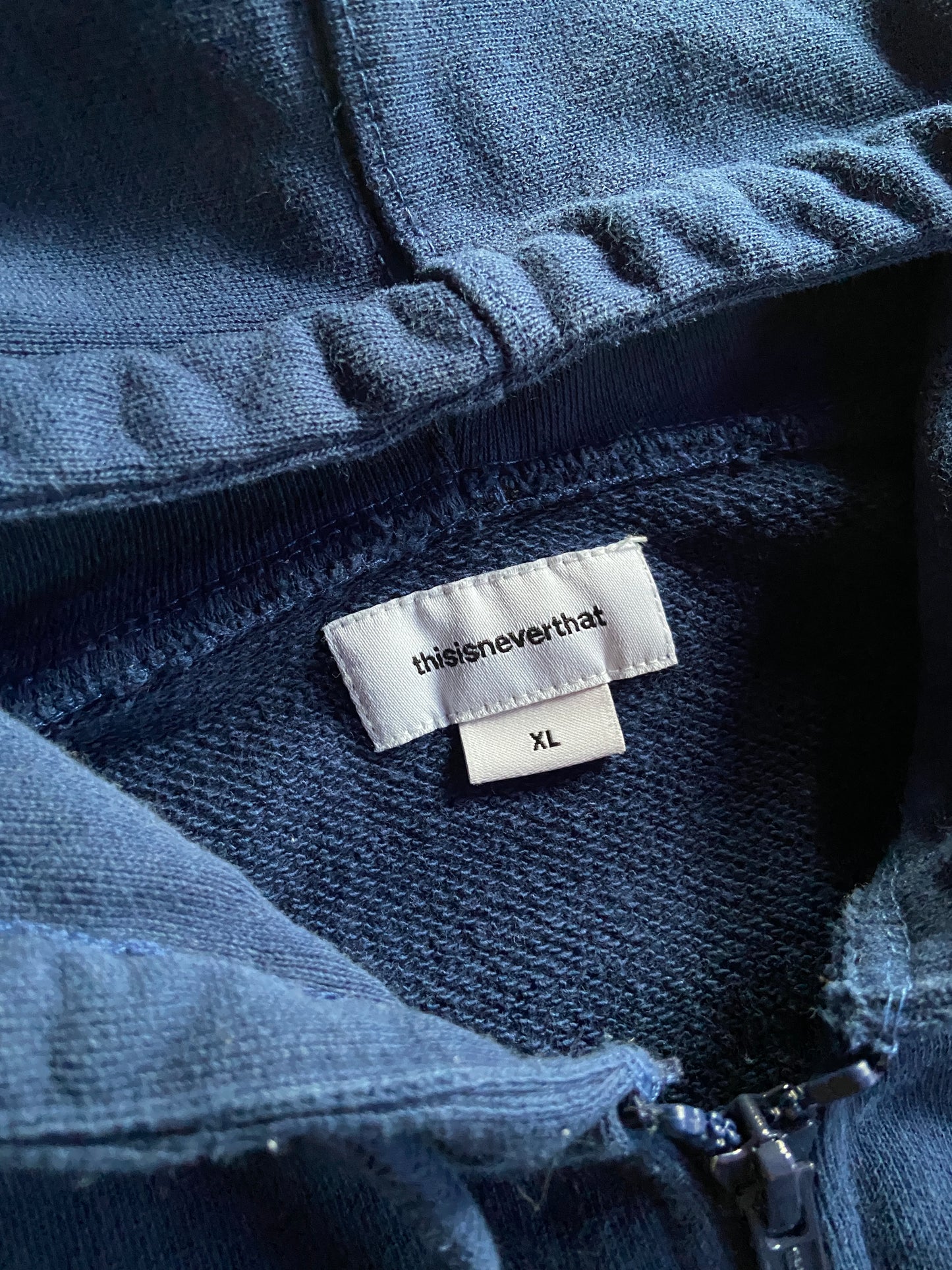 thisisneverthat Zip Up Smoke Hoodie Sz XL