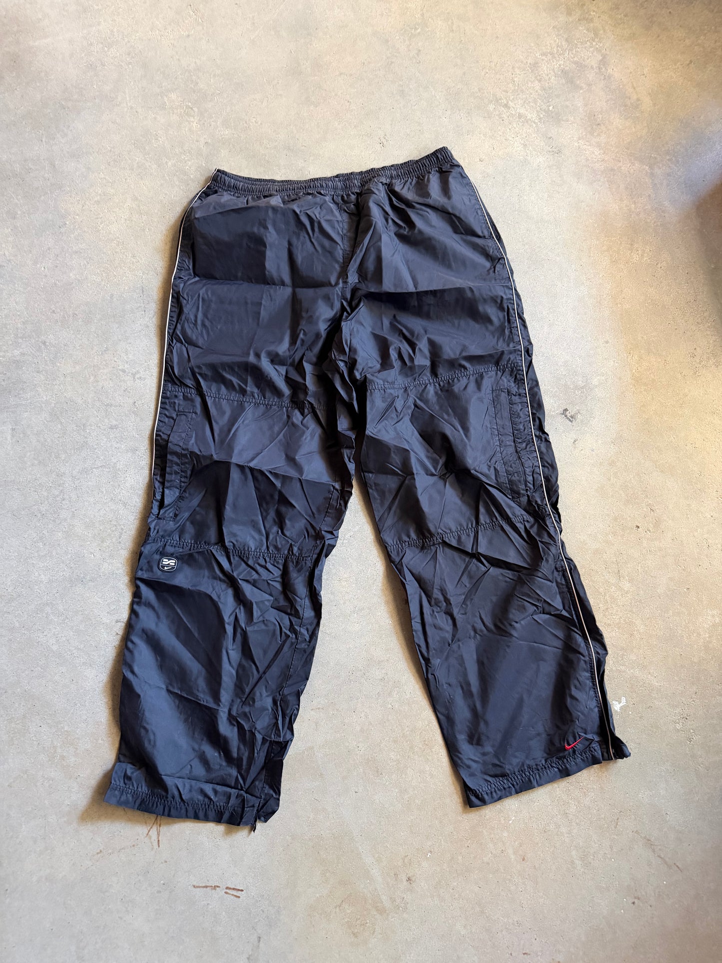 VTG Nike Black Track Pants Sz XL