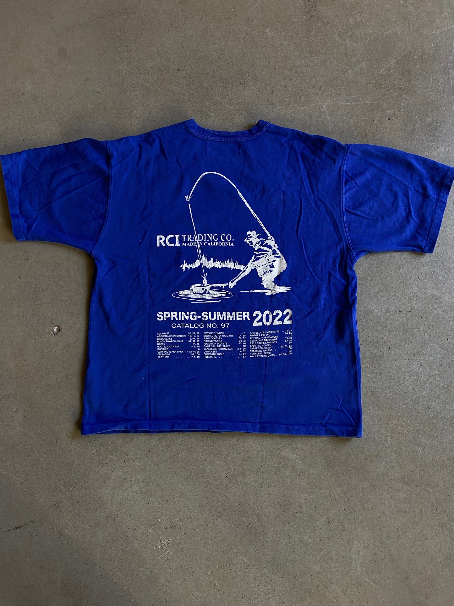 Reese Cooper RCI Trading Co Blue Tee Sz XL