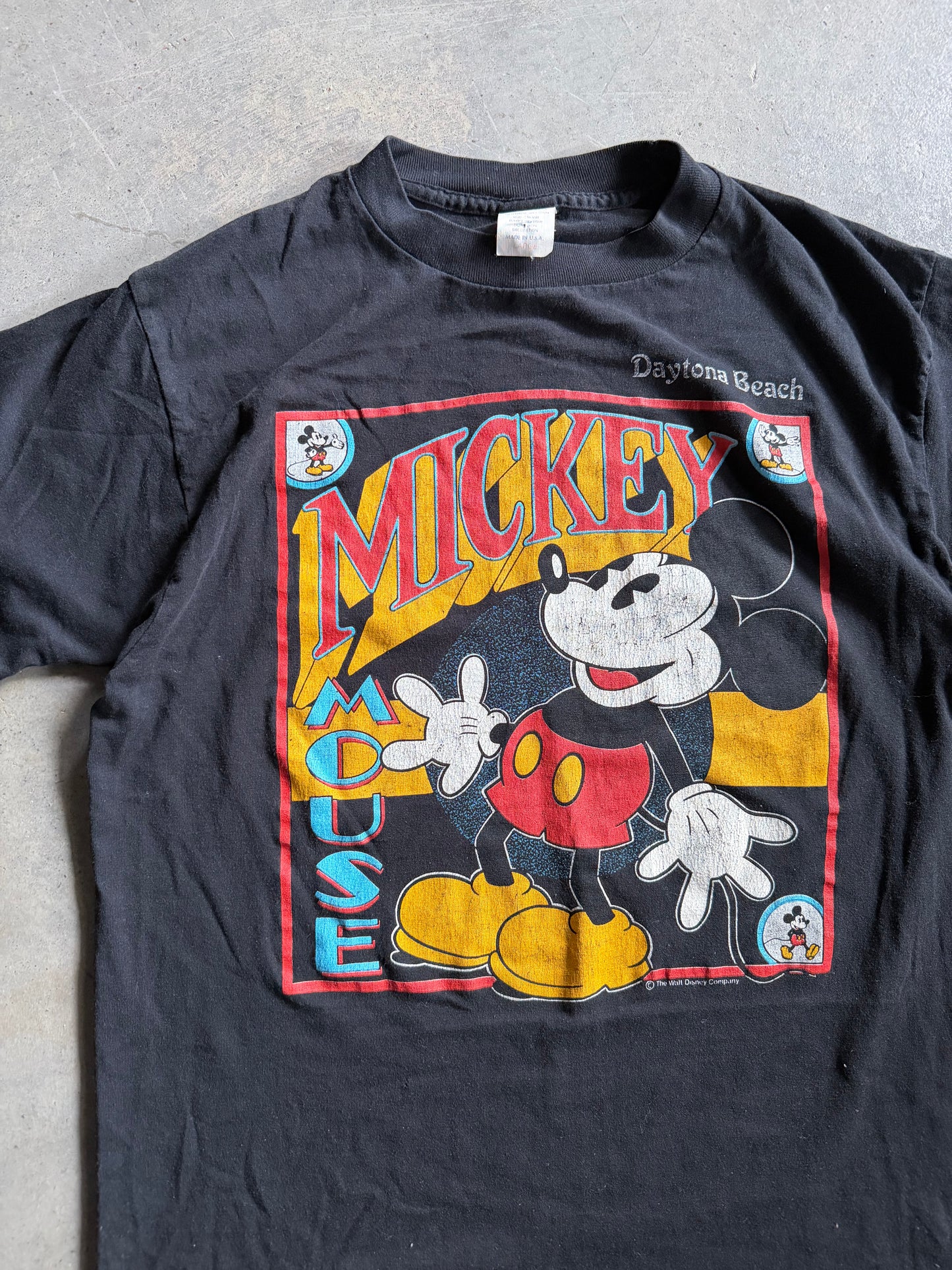 VTG Mickey Mouse Daytona Beach Tee Sz S
