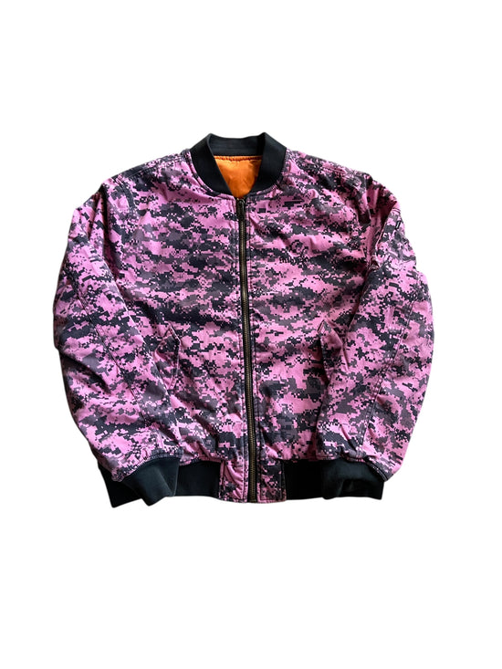 Supreme FW17  Pink Digi Camo  MA-1 Bomber Jacket Sz L