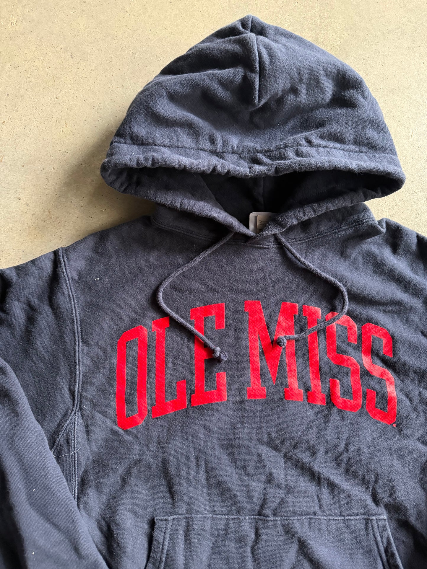 Ole Miss Champion Reverse Weave Hoodie Sz M