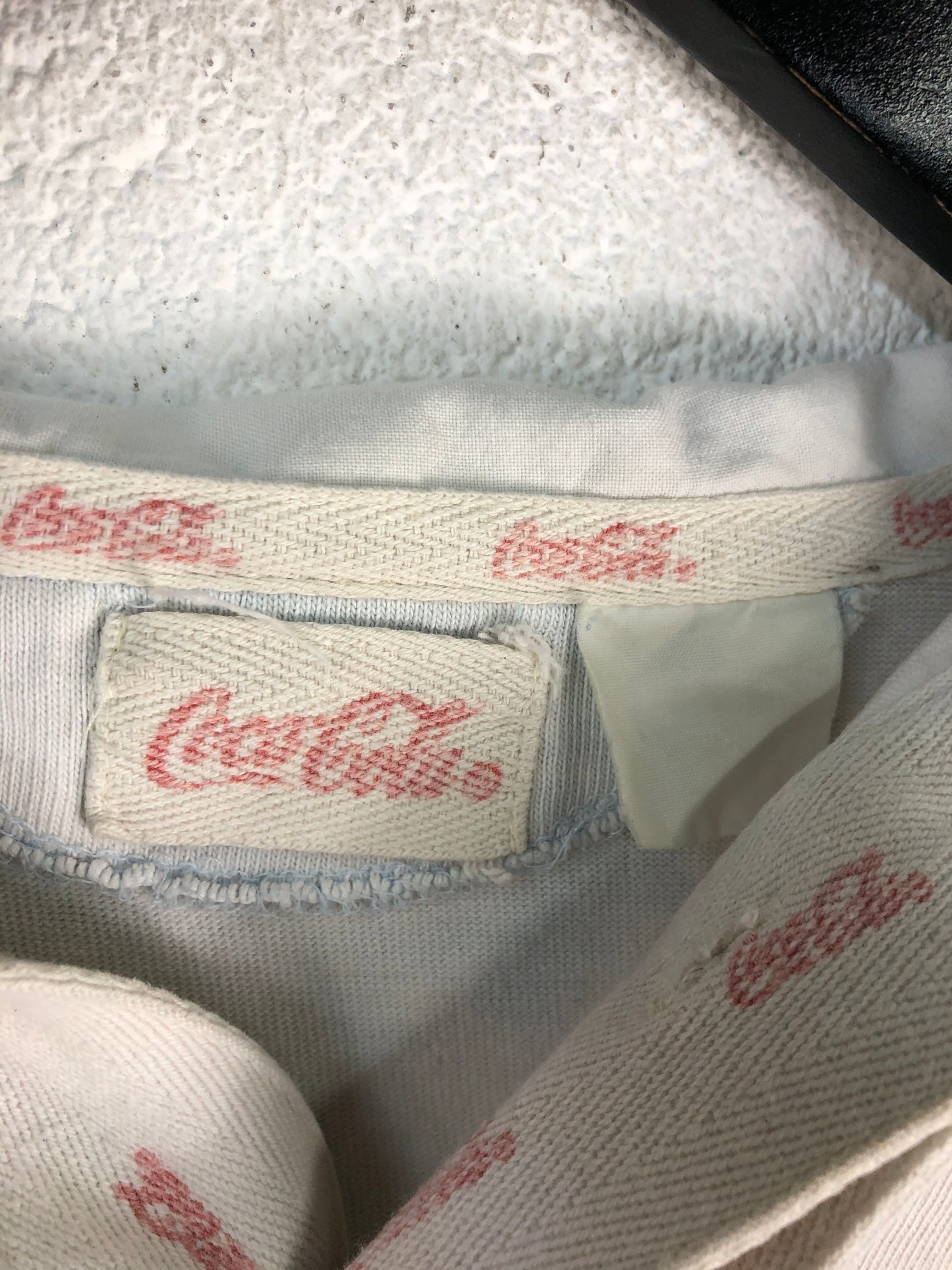 Load image into Gallery viewer, VTG Coca-Cola Logo Light Blue Wash Polo Sz S/M
