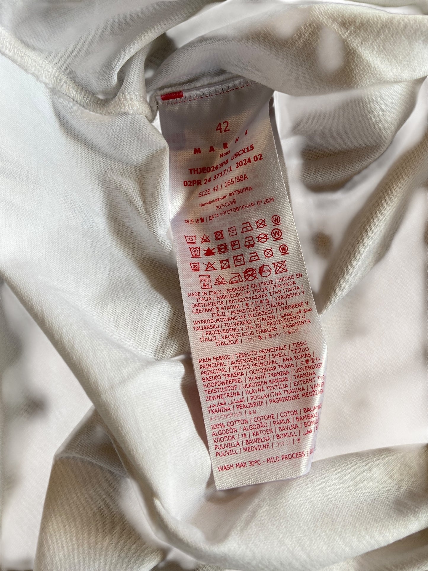 Marni 30th Anniversary Tee Sz 42/XL