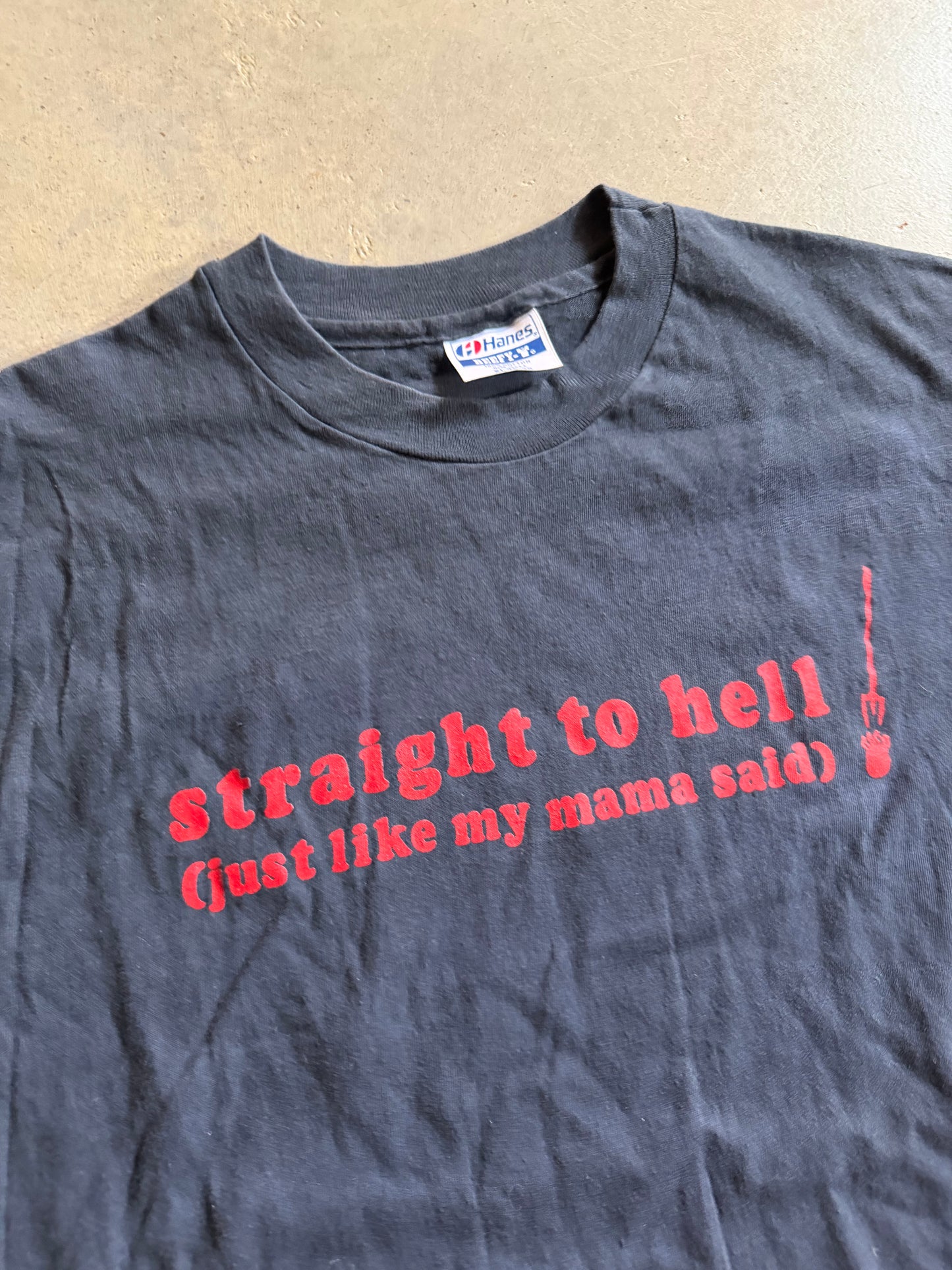 VTG Drivin & Cryin Straight To Hell Tee Sz M