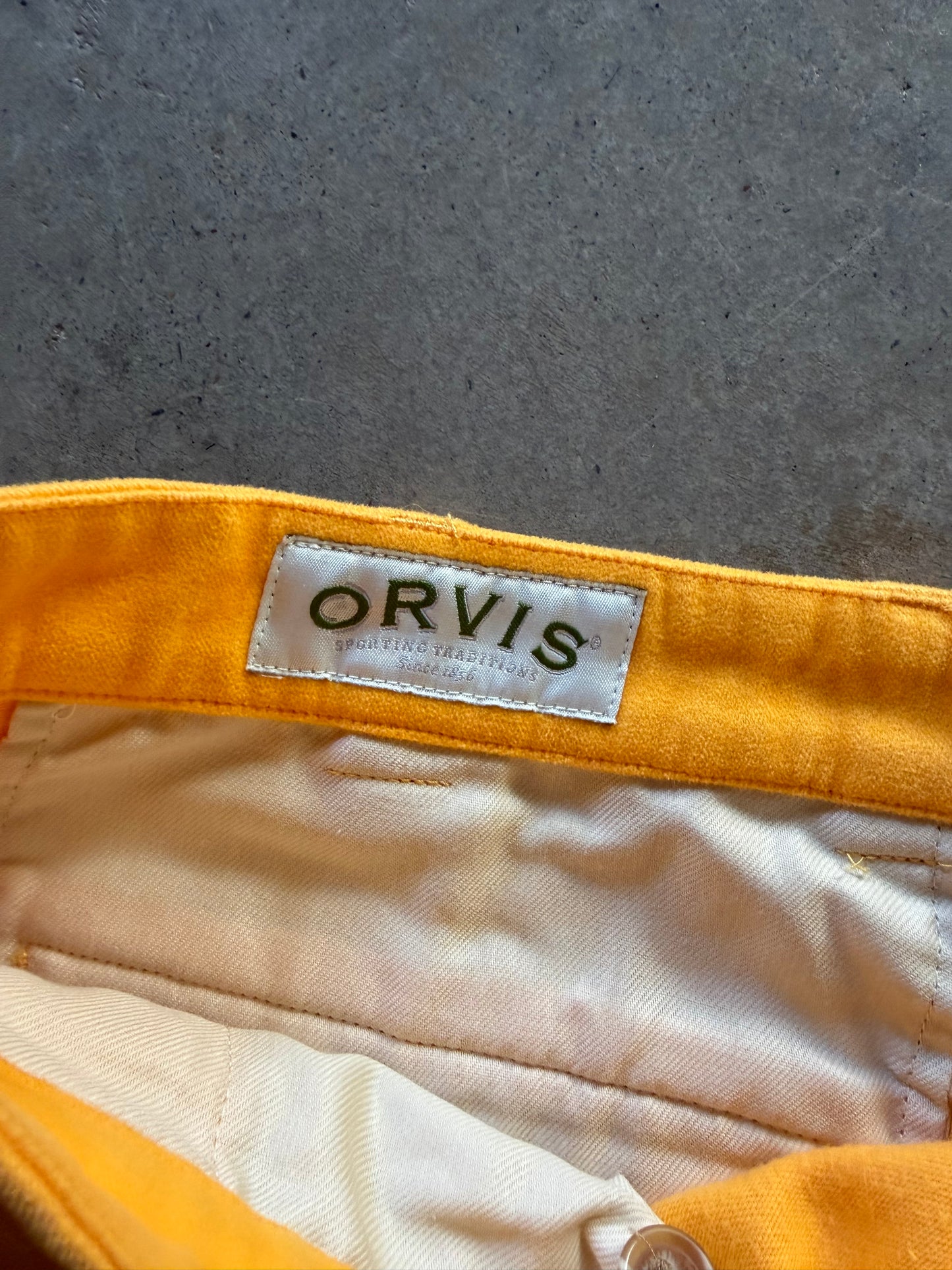 VTG Orvis Yellow Pants Sz 40x24