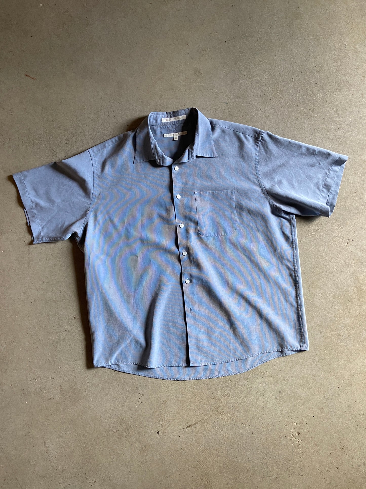 VTG Perry Ellis S/S Button Up Shirt Sz XL