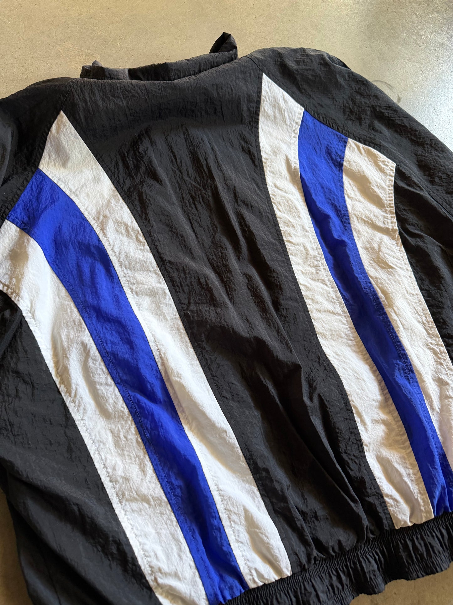 VTG Adidas Blue/White Windbreaker Jacket Sz XL