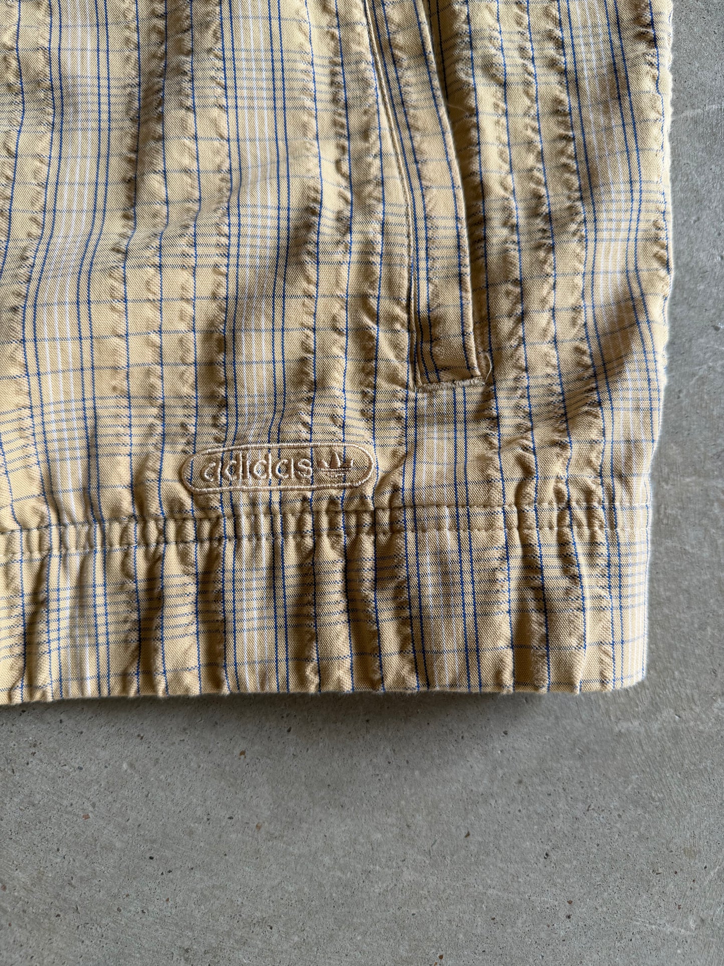 Adidas Checkered Bomber Jacket Sz M/L