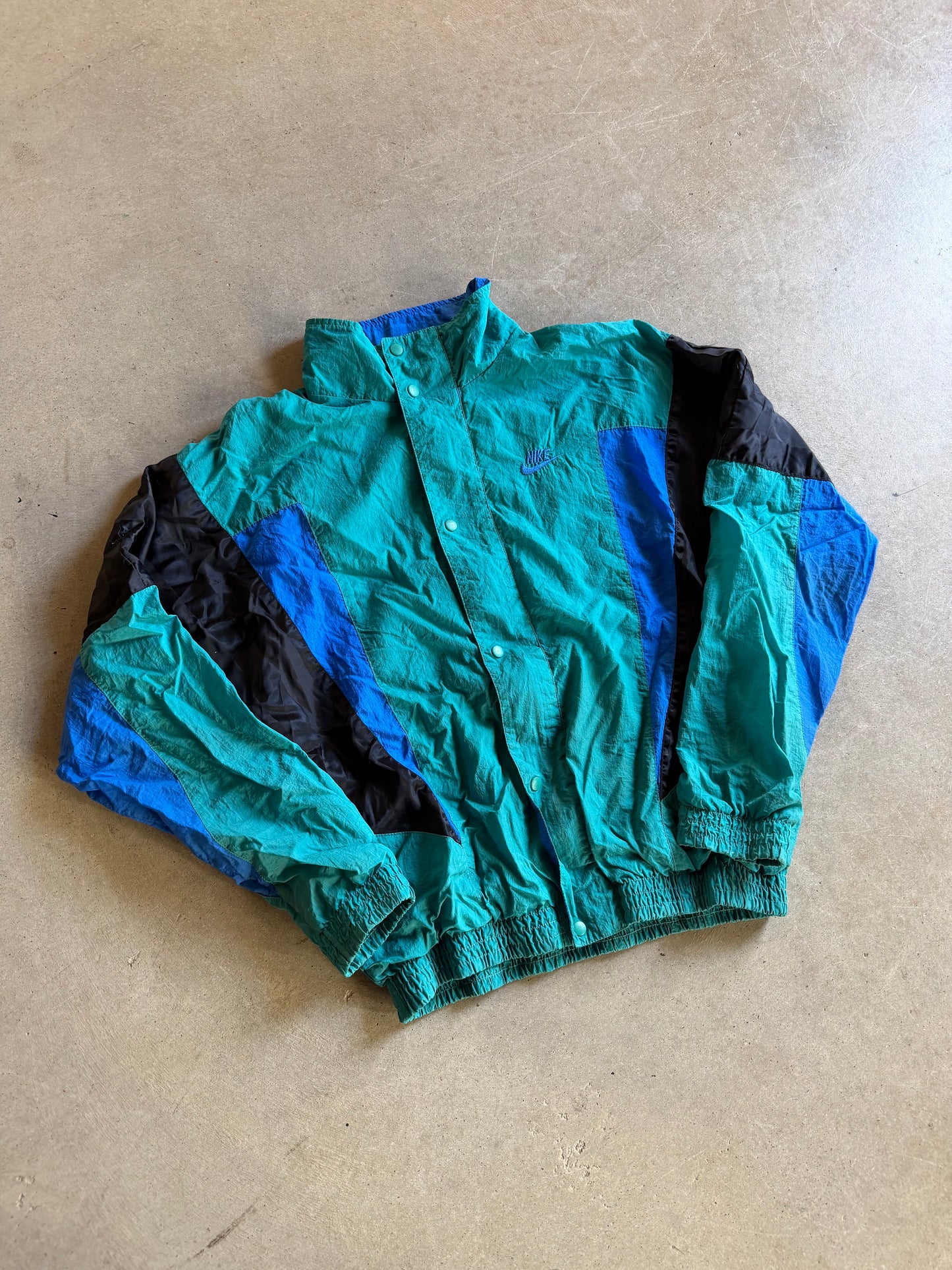 VTG Nike Blue/Teal Windbreaker Jacket Sz M