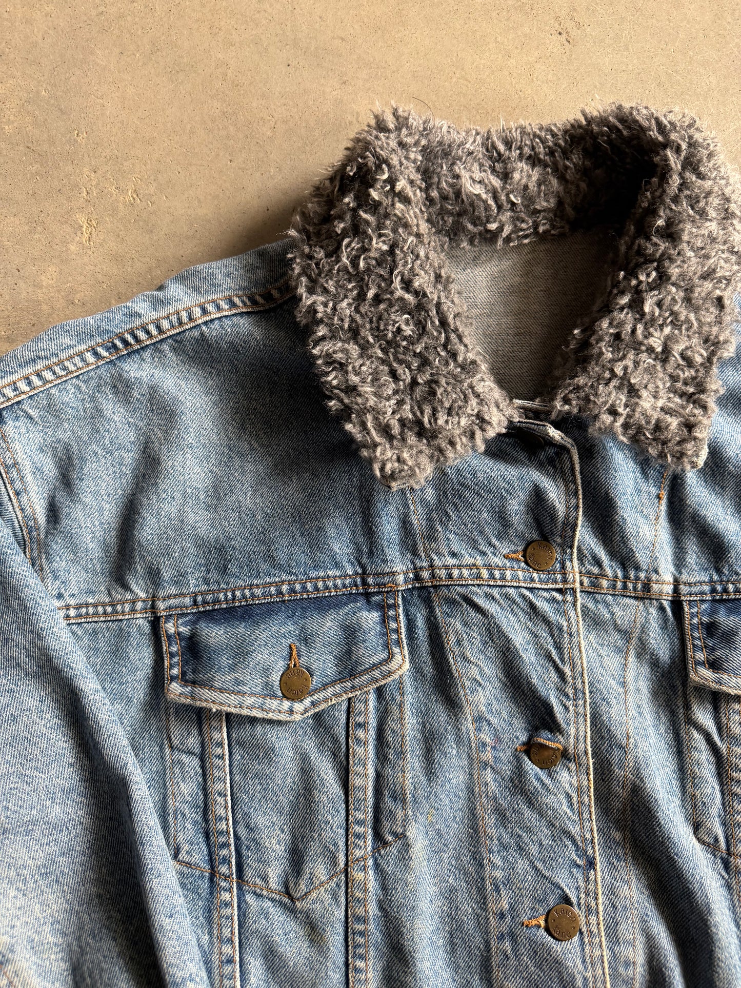 VTG Karen Kane Blue Jean Denim Jacket Sz M/L