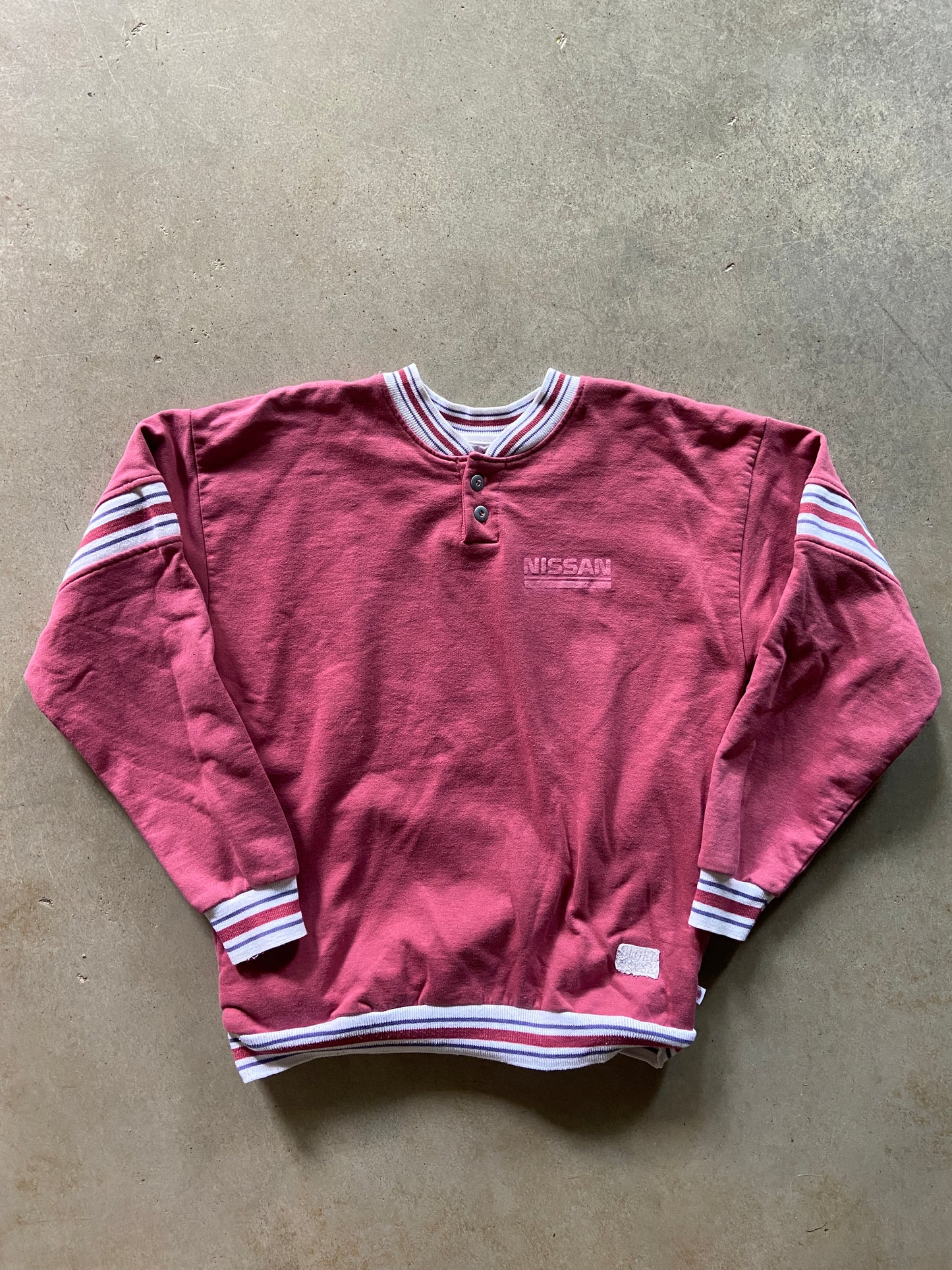 VTG Nissan Ribbed Sweater Sz M