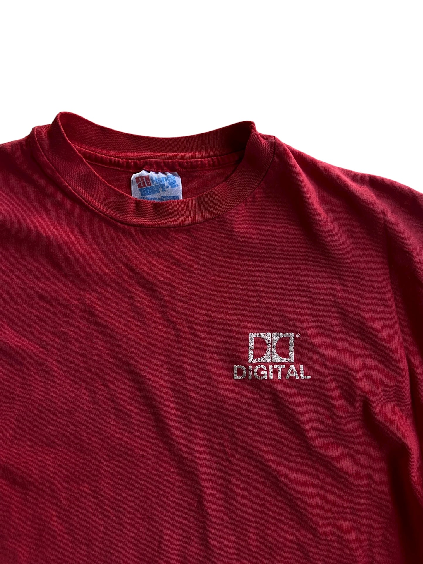 VTG Dolby Stereo Digital Faded Red Tee Sz L