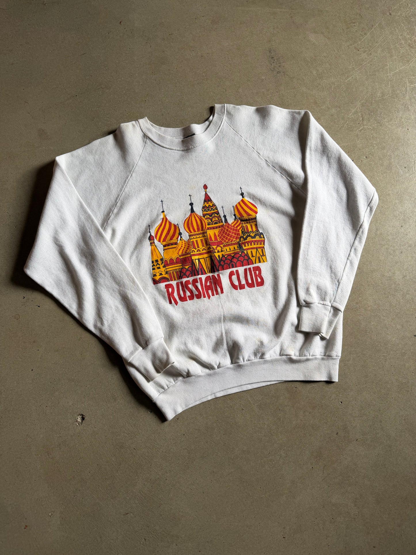 VTG Russian Club Sweatshirt Sz L