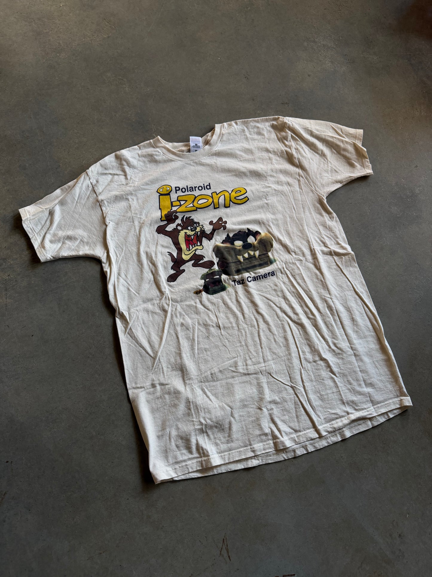 VTG Taz Camera Polaroid IZone Tee Sz 2XL