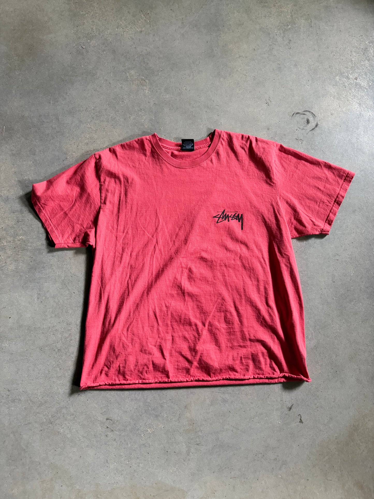 Stussy Dogs Red Tee Sz L