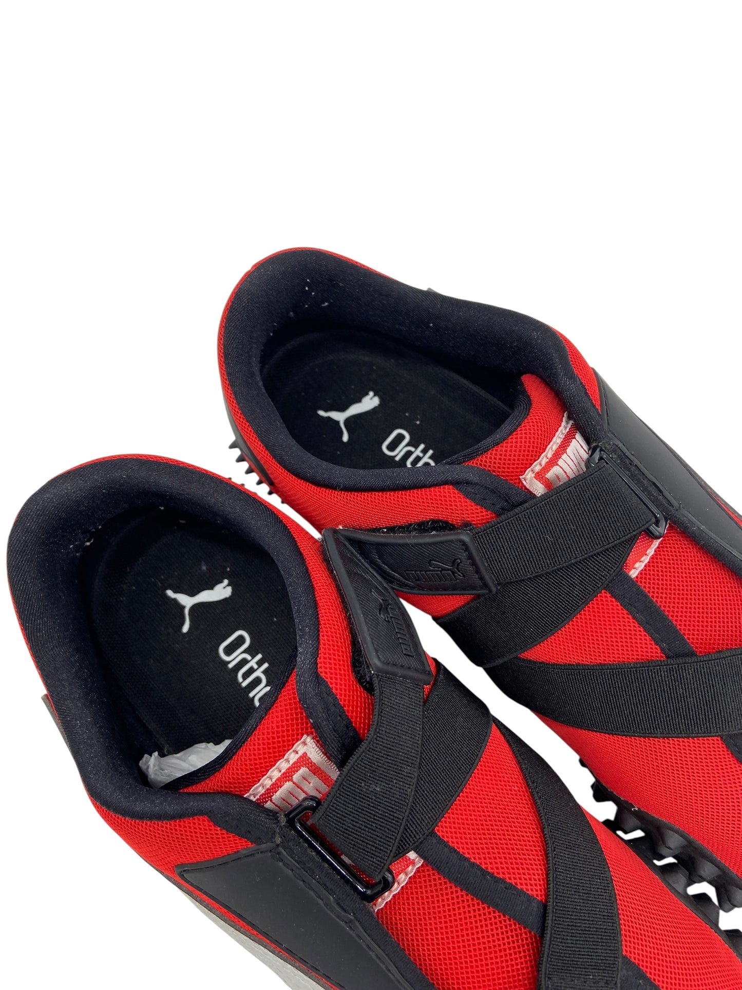 Preowned Puma Mostro OG Red Silver Sz 9.5M/11W 397330-05