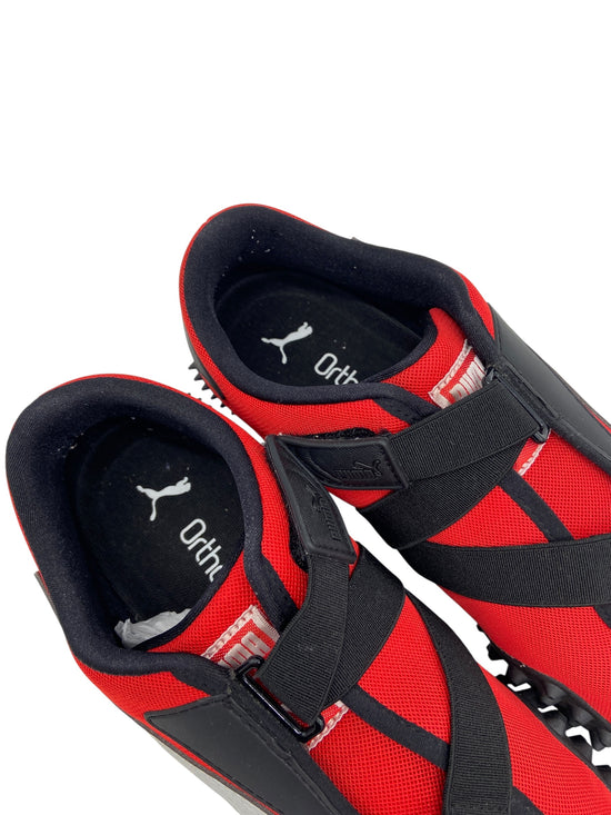 Preowned Puma Mostro OG Red Silver Sz 9.5M/11W 397330-05