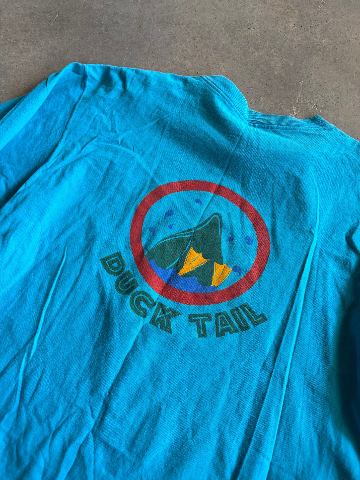 VTG Duck Head Teal Tee Sz XL